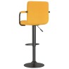 Tabouret de bar Jaune moutarde Tissu 