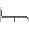 Cadre de lit sans matelas 107x203 cm chêne marron 