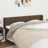 Tête de lit avec oreilles Marron Foncé 183x16x78/88 cm Tissu 