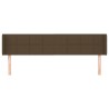 Tête de lit avec oreilles Marron Foncé 183x16x78/88 cm Tissu 