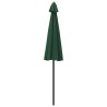 Parasol d'extérieur avec mât en aluminium 270 cm Vert 
