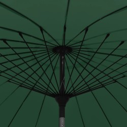Parasol d'extérieur avec mât en aluminium 270 cm Vert 