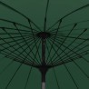 Parasol d'extérieur avec mât en aluminium 270 cm Vert 
