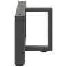 Pieds de table basse en T, 2 pièces, anthracite, 70 x 25 x (30-31) cm, acier 