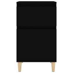 Tables de chevet 2 pcs noir 40x35x70 cm 