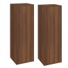 Meubles TV 2 pcs Chêne marron 30,5x30x90 cm Bois d'ingénierie 