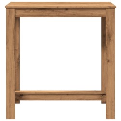 Table de bar chêne artisanal 102x50x103,5 cm bois d'ingénierie 