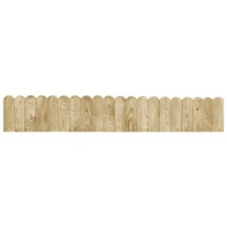 Rouleaux de bordure 3 pcs 120 cm bois de pin imprégné 