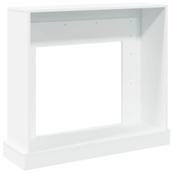 Cadre de cheminée blanc 100x30x87,5 cm bois d'ingénierie 