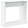 Cadre de cheminée blanc 100x30x87,5 cm bois d'ingénierie 