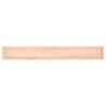Comptoir de salle de bain 220x30x(2-6)cm bois massif non traité 