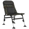 Chaise de pêche avec pieds à boue réglables pliable camouflage 