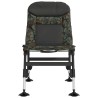 Chaise de pêche avec pieds à boue réglables pliable camouflage 