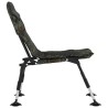 Chaise de pêche avec pieds à boue réglables pliable camouflage 