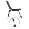 Chaise de pêche avec pieds à boue réglables pliable camouflage 