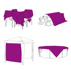 Bâche transparente avec œillets 5x12 m polyéthylène 