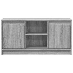 Meuble TV avec LED sonoma gris 100x34x50 cm bois d'ingénierie 