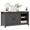 Meuble TV Gris 103x36,5x52 cm Bois de pin massif 