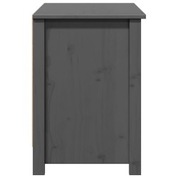 Meuble TV Gris 103x36,5x52 cm Bois de pin massif 