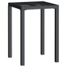 Table de jardin anthracite 50x50x72 cm acier 