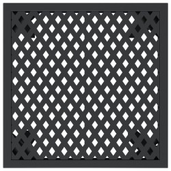 Table de jardin anthracite 50x50x72 cm acier 