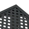 Table de jardin anthracite 50x50x72 cm acier 