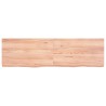 Dessus de table marron clair bois chêne massif traité 