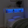 Armoire tête de lit avec LED blanc 120x17x102 cm 