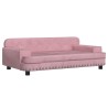 Canapé pour enfants rose 90x53x30 cm velours 