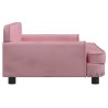 Canapé pour enfants rose 90x53x30 cm velours 