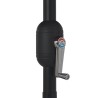 Parasol de jardin avec mât en métal 390 cm noir 