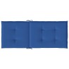 Coussins de chaise de jardin à dossier haut lot de 6 bleu royal 