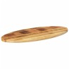 Dessus de table 120x50x3,8 cm ovale bois massif de manguier 