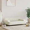 Lit pour chien crème 90x53x30 cm velours 