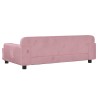 Lit pour chien rose 90x53x30 cm velours 