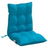 Coussins de chaise à dossier bas lot de 6 bleu clair 