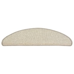 Tapis d'escalier auto-adhésifs 15 pcs Argenté 65x21x4 cm 