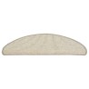 Tapis d'escalier auto-adhésifs 15 pcs Argenté 65x21x4 cm 