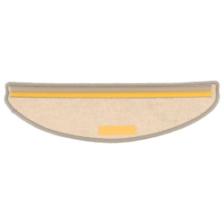 Tapis d'escalier auto-adhésifs 15 pcs Argenté 65x21x4 cm 