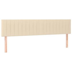 Tête de lit à LED Crème 160x5x78/88 cm Tissu 
