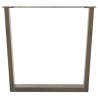 Pieds de table à manger en forme de V 2 pièces Acier naturel 80 x (72-73,3) cm Acier 