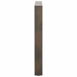 Pieds de table à manger en forme de V 2 pièces Acier naturel 80 x (72-73,3) cm Acier 
