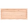 Dessus de table 100x40x(2-6) cm bois de chêne massif non traité 