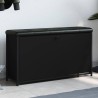 Banc à chaussures avec tiroir rabattable noir 102x32x56 cm 