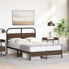 Cadre de lit sans matelas 135x190 cm chêne marron 