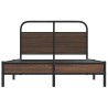 Cadre de lit sans matelas 135x190 cm chêne marron 