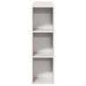 Tête de lit avec rangement blanc 90 cm bois massif de pin 