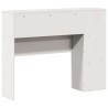 Tête de lit avec rangement blanc 90 cm bois massif de pin 