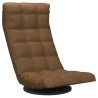 Chaise de sol pivotante Marron Tissu 