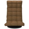 Chaise de sol pivotante Marron Tissu 